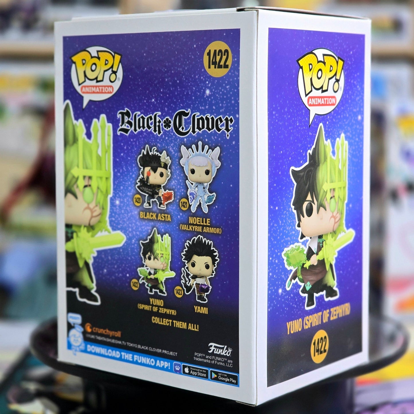 Funko POP! Animation | YUNO (SPIRIT OF ZEPHYR) #1422 Black ♣ Clover <2024>
