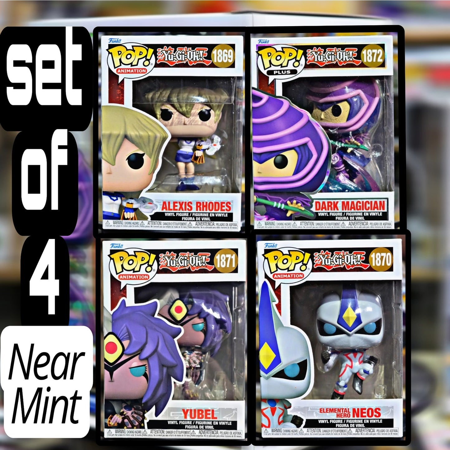Set of 4 Funko Pop! Games | Yu-Gi-Oh! Wave 7 <2025>