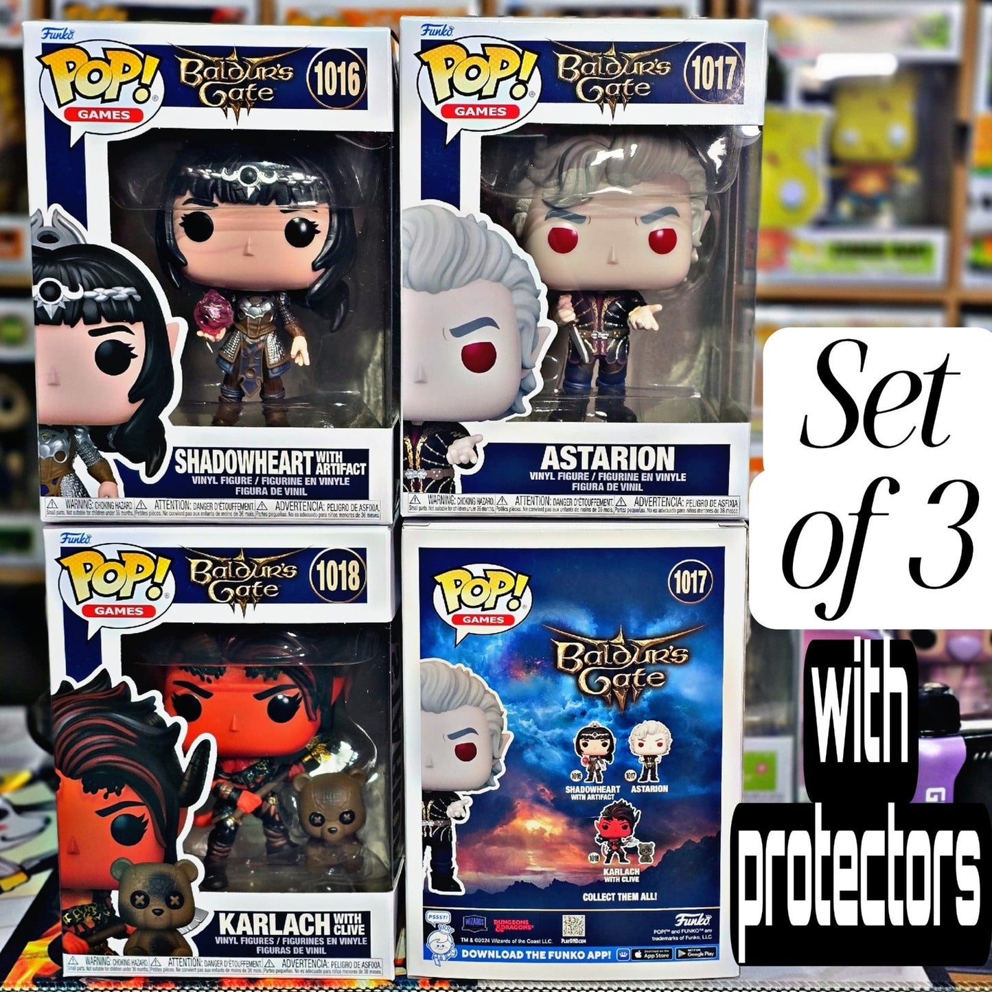 Set of 3 Funko Pop! Games | Baldur's Gate 3 <2025>